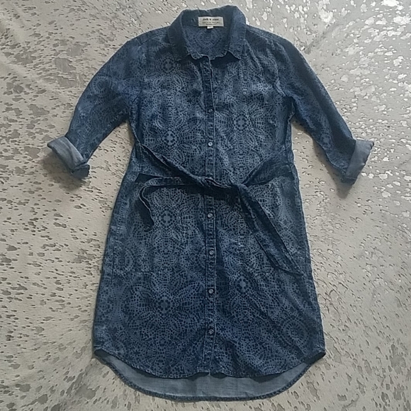 Anthropologie Cloth & Stone Chambray Dress - Picture 4 of 8